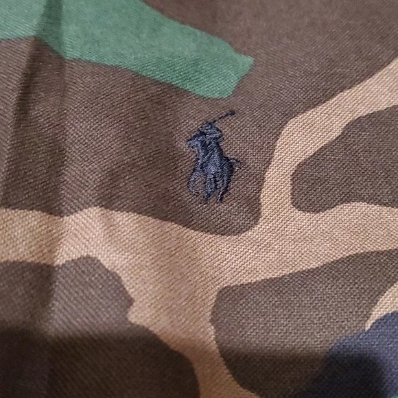 Ralph Lauren Green and Brown Camouflage Shirt - Picture 2 of 4